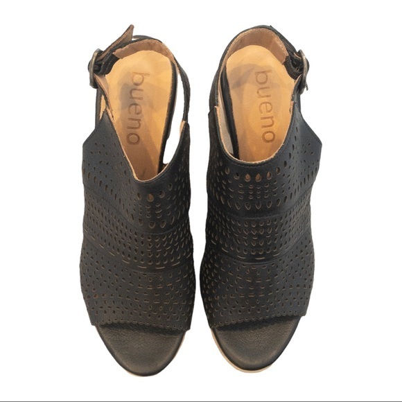 BUENO Upton Peep Toe Sandals in Black - Size 40 - Picture 2 of 8